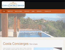 Tablet Screenshot of costaconcierges.com